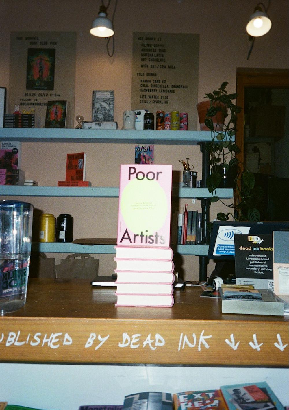 a pile of poor artists in dead ink bookshop