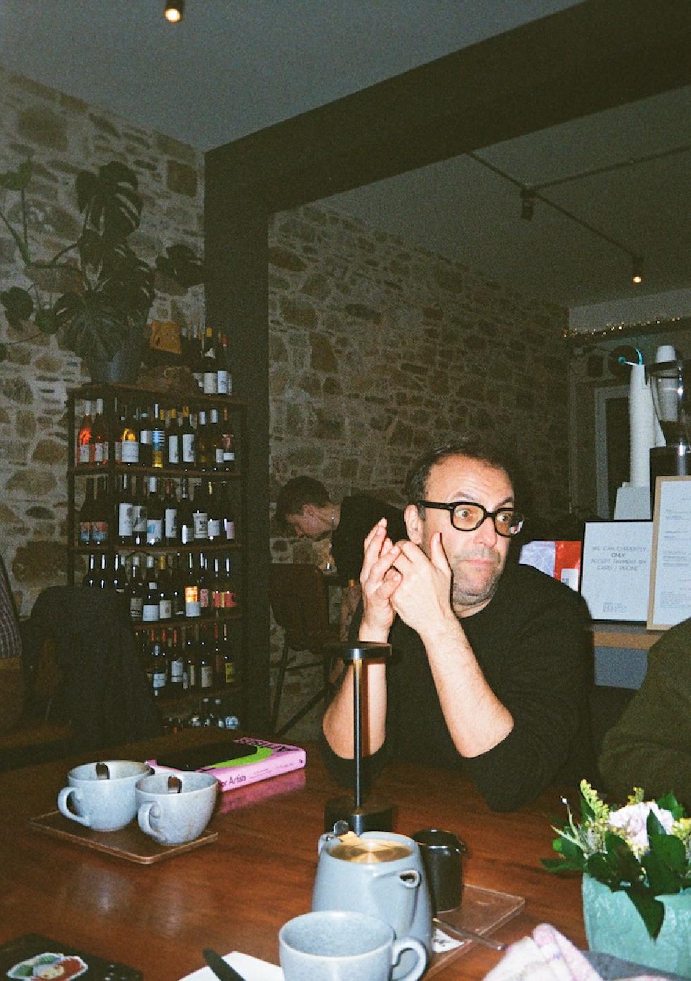 miguel amado at a cafe in cobh