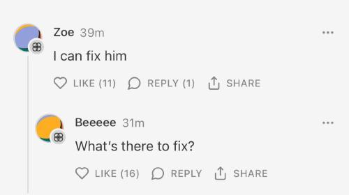 a comment under a blog post sharing luigi's supposed manifesto that says i can fix him to which someone has replied what's there to fix