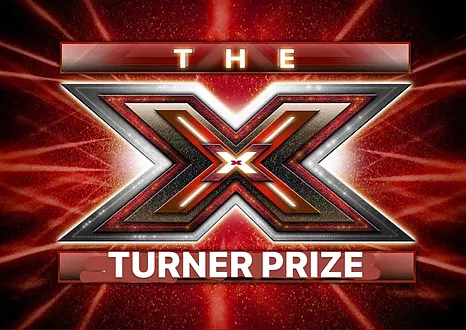 zarina has edited the x factor title screen to say the turner prize instead