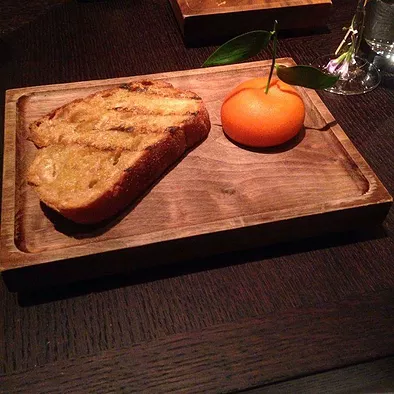 a big piece of toast and a mandarin that isn&rsquo;t a mandarin but is in fact secret pate