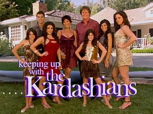 the original family photo that&rsquo;s used in the title screen of the kardashians for the first season, and everyone&rsquo;s outfits are insane