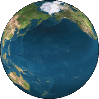 a spinning gif of the earth