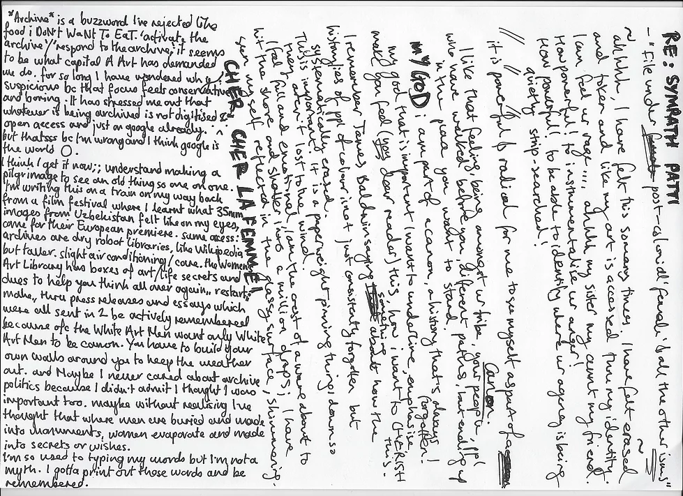 a landscape shot of the essay scanned in